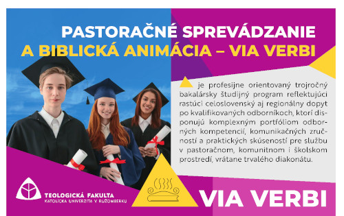 PASTORAČNÉ SPREVÁDZANIE A BIBLICKÁ ANIMÁCIA – VIA VERBI