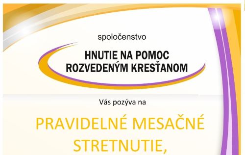 Hnutie na pomoc rozvedeným kresťanom - novembrové stretnutie