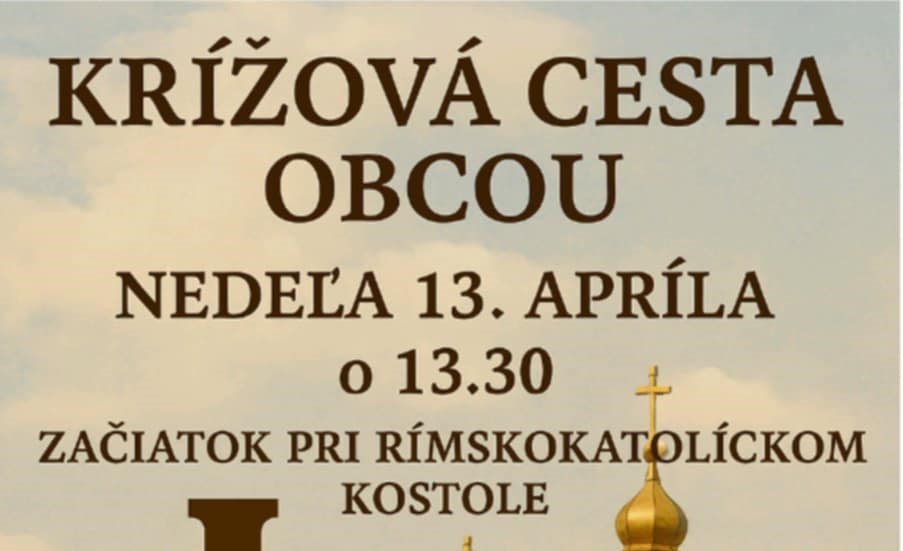 Krížovú cestu obcou  Rakovec nad Ondavou